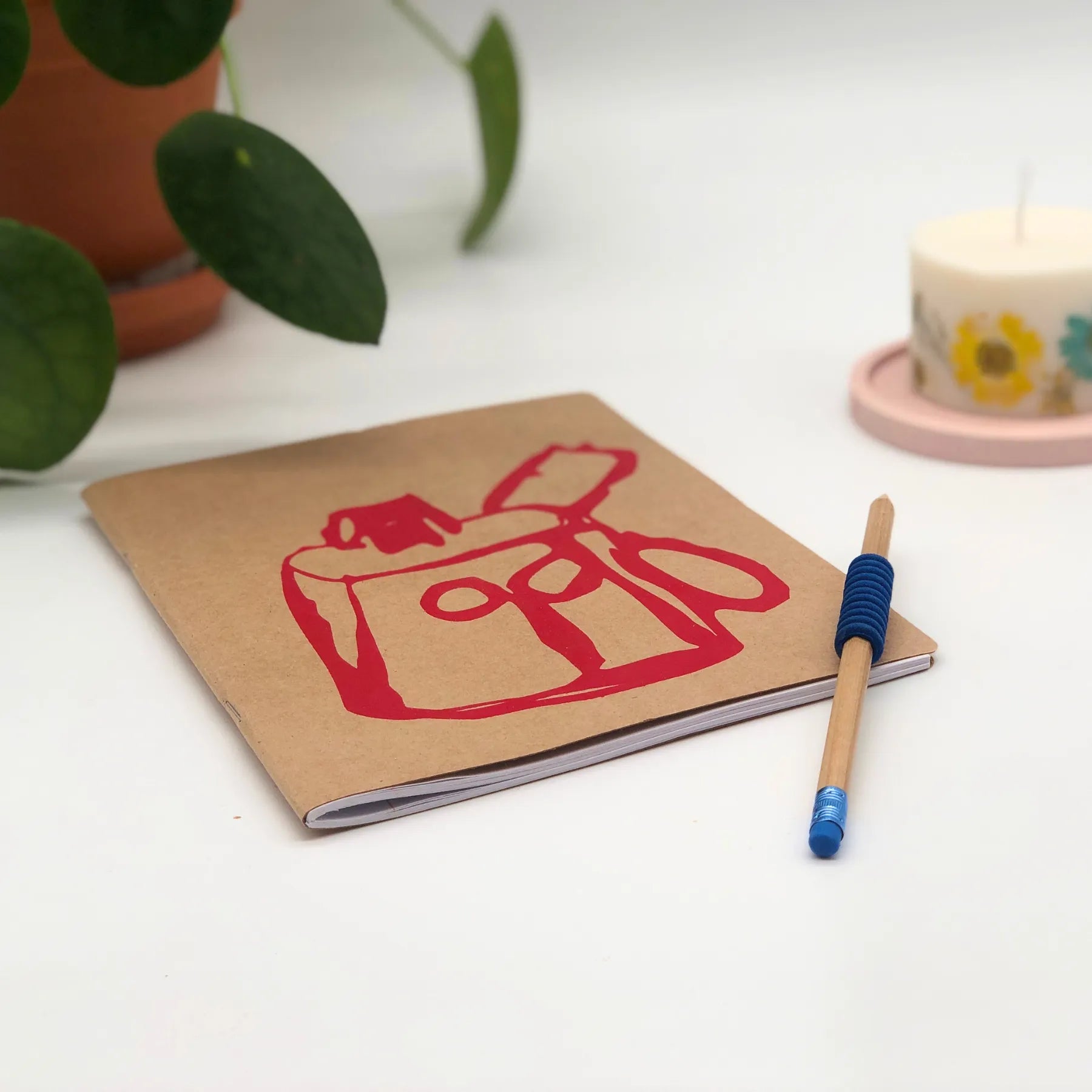 Studio Schrift A5 gelinieerd - Hot chocolate red